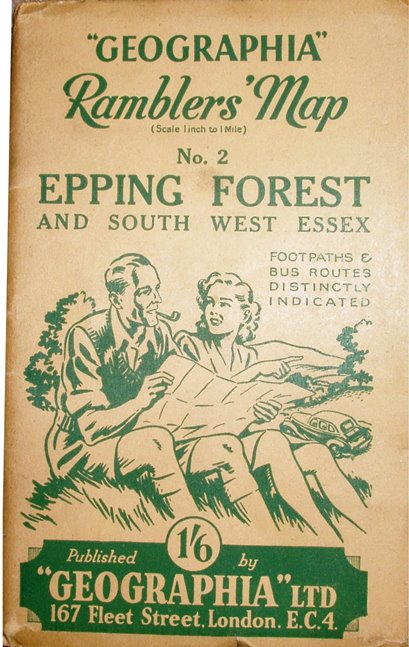 Geographia's Ramblers' Epping Forest 1948 cover